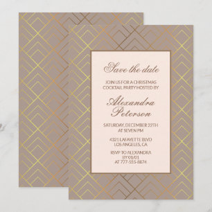 Invitación Elegante fiesta de cóctel de Navidad, guarde la fe