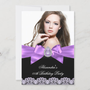 Invitación Elegante Fiesta de Cumpleaños con Foto de Joyas Ne