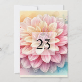 Invitación Elegante fiesta de cumpleaños con vegetación flora
