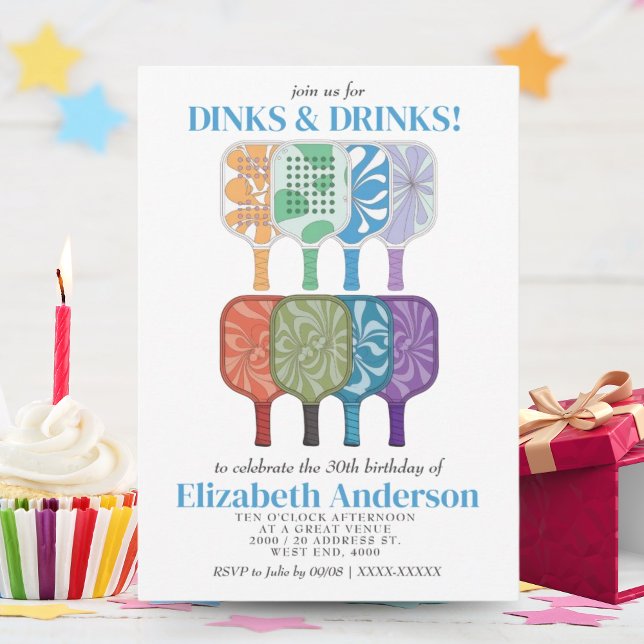 Invitación Elegante fiesta de cumpleaños de acuarela (Subido por el creador)