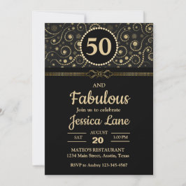 Invitación Elegante fiesta de cumpleaños de cualquier edad de