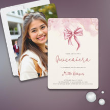 Elegante fiesta de cumpleaños de foto de Bow Quinc