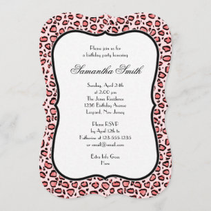 Invitación Elegante fiesta de cumpleaños de impresión de anim