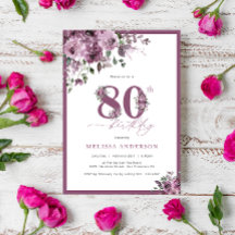 Elegante Fiesta de Cumpleaños de la Flora Morada 8