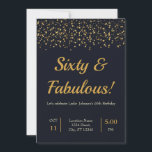 Invitación Elegante fiesta de cumpleaños de las estrellas de<br><div class="desc">Elegante,  personalizado personalizado violeta / púrpura cualquier edad invitaciones para fiestas de cumpleaños para adultos con confeti de estrellas de oro. Para una mayor personalización,  haga clic en el botón "Personalizar" y utilice nuestra herramienta de diseño para modificar esta plantilla.</div>