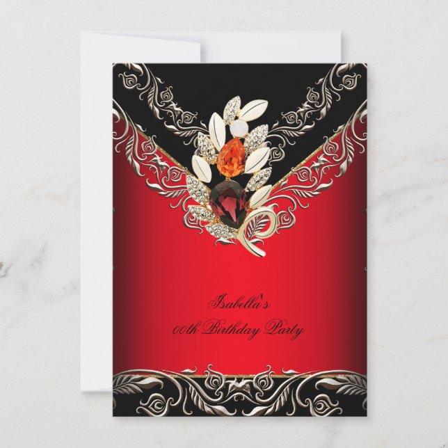 Invitación Elegante fiesta de cumpleaños de oro de Caramel Ne (Anverso)