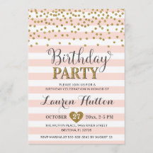 Elegante fiesta de cumpleaños del Purpurina de oro