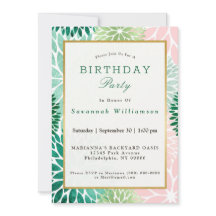 Elegante fiesta de cumpleaños floral de Dahlia ver