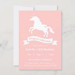 Invitación Elegante fiesta de cumpleaños mágica de las chicas