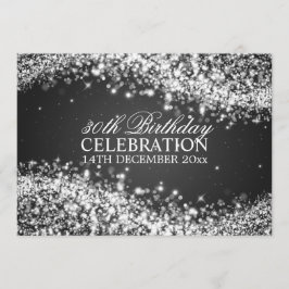 Invitación Elegante Fiesta de cumpleaños número 30 de onda es