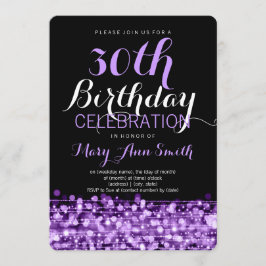 Invitación Elegante Fiesta de cumpleaños número 30 esparce mo