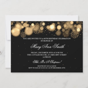 Invitación Elegante fiesta de cumpleaños número 60 de inviern