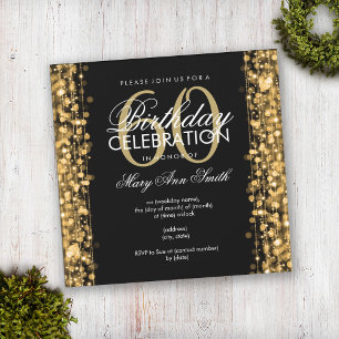 Invitación Elegante fiesta de cumpleaños número 60 despierta