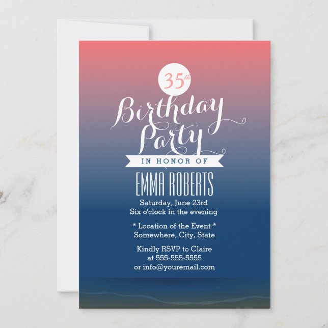 Invitación Elegante fiesta de cumpleaños temática de Twilight (Anverso)