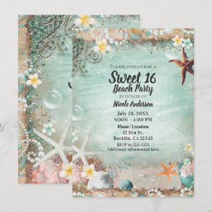 Invitación Elegante Fiesta de Cumplimiento de 16 Años de Estr