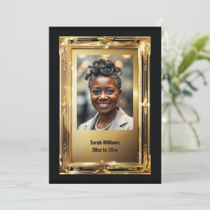 Invitación Elegante fiesta de despedida de la foto del retiro