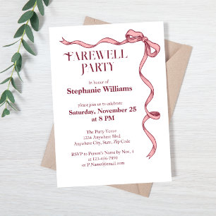 Invitación Elegante Fiesta de despedida de las mujeres de col