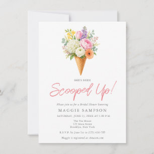 Invitación Elegante Fiesta de Despedida de Soltera Boho Flora