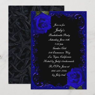 Invitación Elegante fiesta de despedida de soltera con rosas 