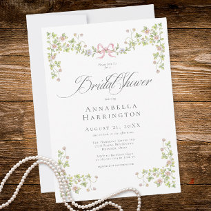 Invitación Elegante fiesta de despedida de soltera victoriana
