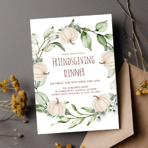 Invitación Elegante fiesta de Día de Acción de Gracias