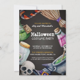 Invitación Elegante fiesta de disfraces de Halloween