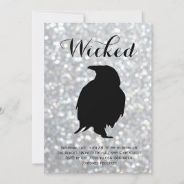 Invitación Elegante Fiesta de disfraces de Halloween - Raven 