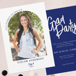 Invitación Elegante Fiesta de escritura moderna de arco de fo