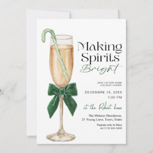 Invitación Elegante Fiesta de Espíritus Brillantes de Vacacio