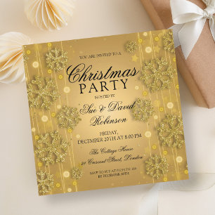 Invitación Elegante fiesta de feriado de los Navidades del Gl