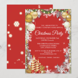 Invitación Elegante fiesta de feriado de Navidades corporativ