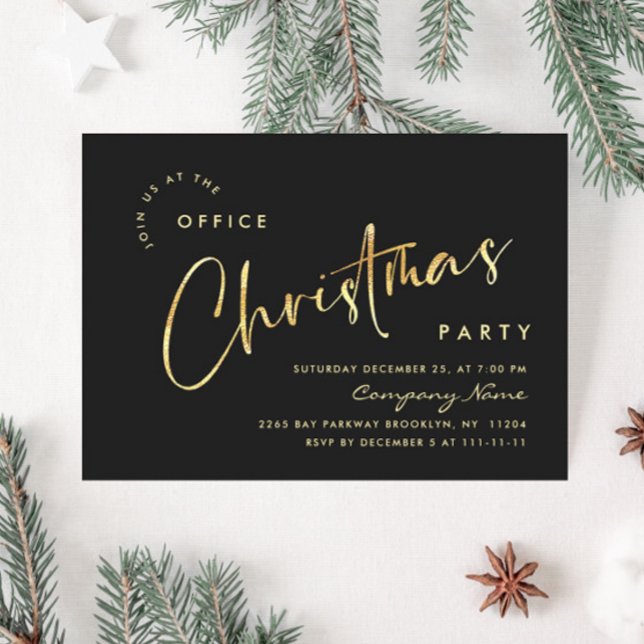 Invitación Elegante fiesta de feriado de Navidades Minimalist (Subido por el creador)
