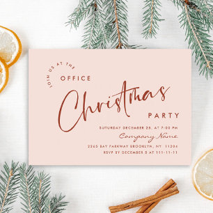 Invitación Elegante fiesta de feriado de Navidades Minimalist