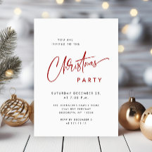 Elegante fiesta de feriado de Navidades Minimalist