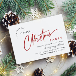 Invitación Elegante fiesta de feriado de Navidades Minimalist