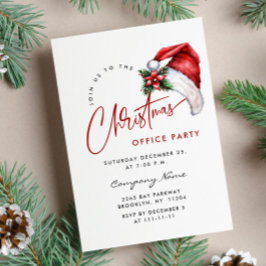 Invitación Elegante fiesta de feriado de Navidades Minimalist