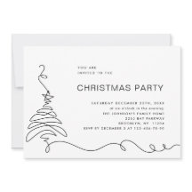 Elegante fiesta de feriado de Navidades Minimalist