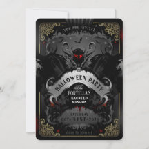 Elegante fiesta de fiesta de Halloween con batuta