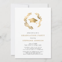 Elegante Fiesta de Grado de Oro y Graduación Wreat