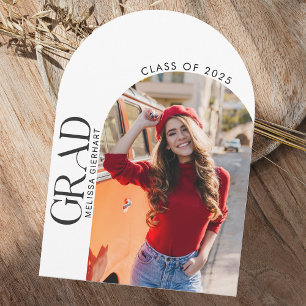 Invitación Elegante Fiesta de Graduación de Arco Fotográfico