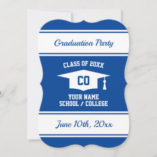 Invitación Elegante fiesta de graduación de grado superior