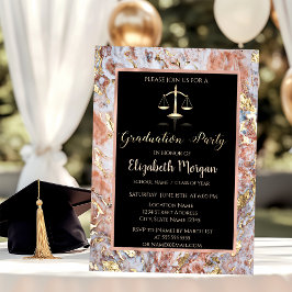 Invitación Elegante fiesta de graduación de la facultad de de