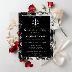 Invitación Elegante fiesta de graduación de la facultad de de