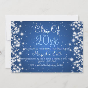 Invitación Elegante fiesta de graduación en invierno esparcen