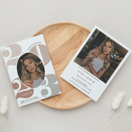 Invitación Elegante fiesta de graduación fotográfica de año