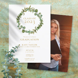 Invitación Elegante Fiesta de Graduación Fotográfica de Garla