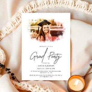Invitación Elegante Fiesta de guión gráfico superpuesto
