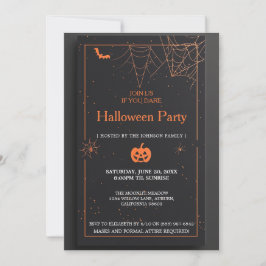 Invitación Elegante fiesta de Halloween espeluznante