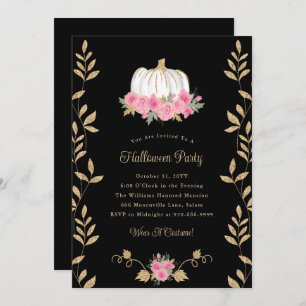 Invitación Elegante fiesta de Halloween para adultos