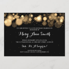 Invitación Elegante Fiesta de Invierno 30 cumpleaños